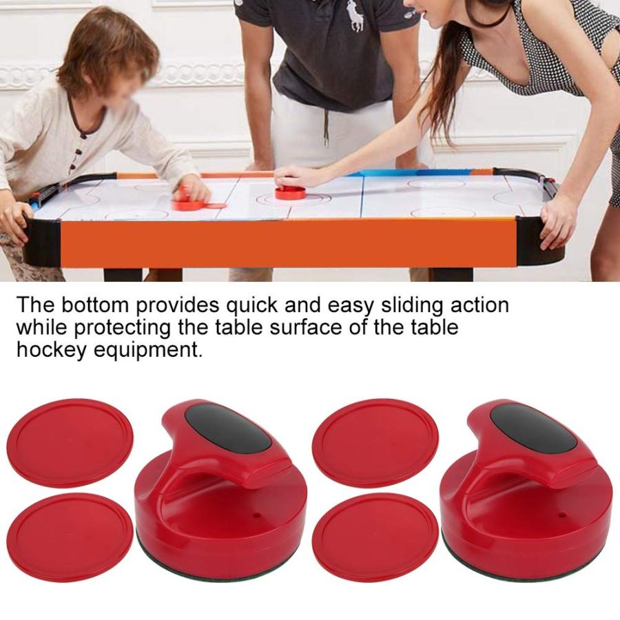 【並行輸入品】OUKENS レッドエアホッケーパック ホッケーゲームテーブル 94mm スライダープッシャーセット 4パックアクセサリー Lサイ_3