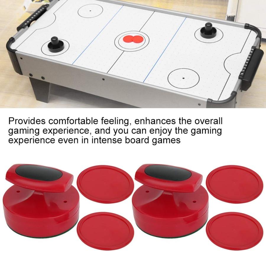 【並行輸入品】OUKENS レッドエアホッケーパック ホッケーゲームテーブル 94mm スライダープッシャーセット 4パックアクセサリー Lサイ_6