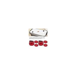 【並行輸入品】OUKENS レッドエアホッケーパック ホッケーゲームテーブル 94mm スライダープッシャーセット 4パックアクセサリー Lサイ_8