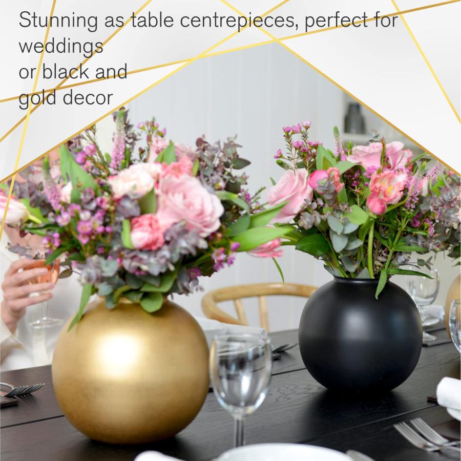 並行輸入品】Walbrook ゴールド花瓶 装飾花瓶 センターピース用