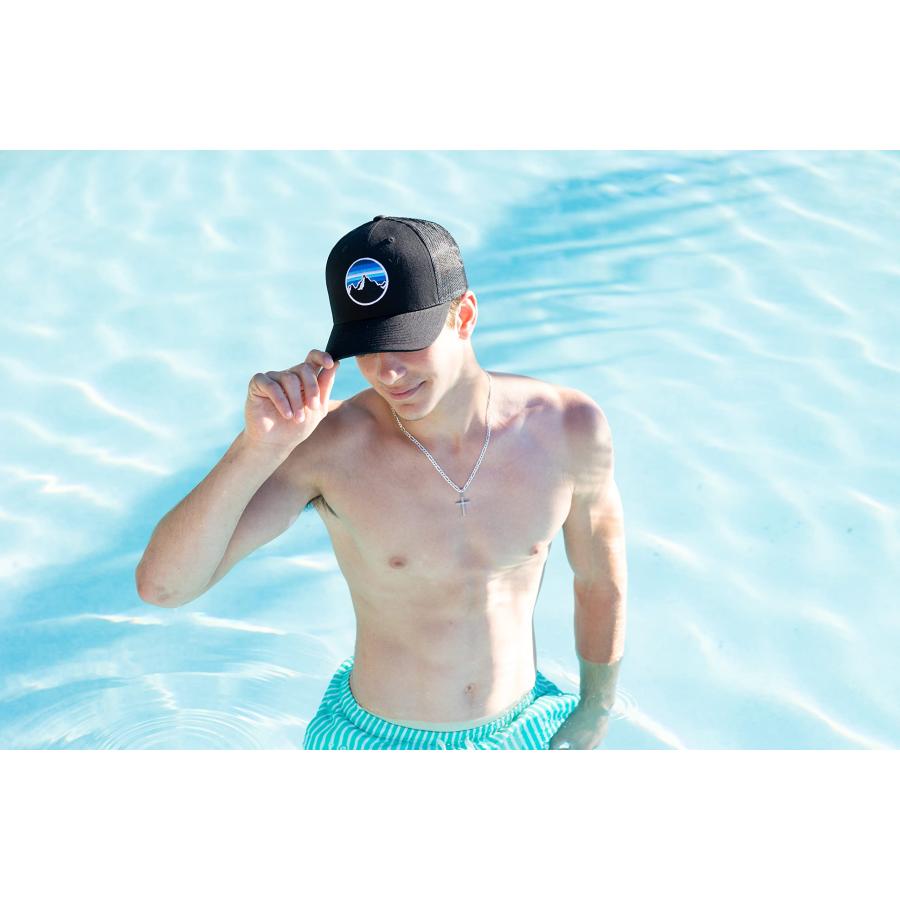【並行輸入品】Funky Junque Snapback Hat for Men: Mountain Patch Black Funky J_3