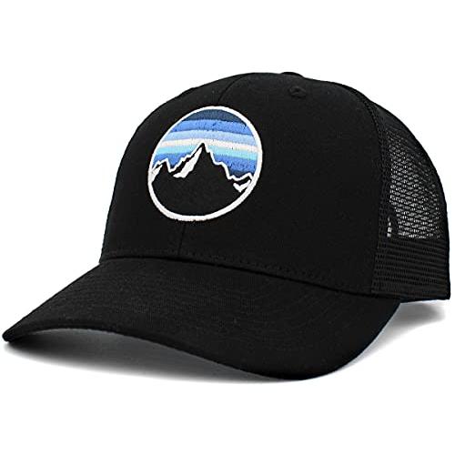 【並行輸入品】Funky Junque Snapback Hat for Men: Mountain Patch Black Funky J_7