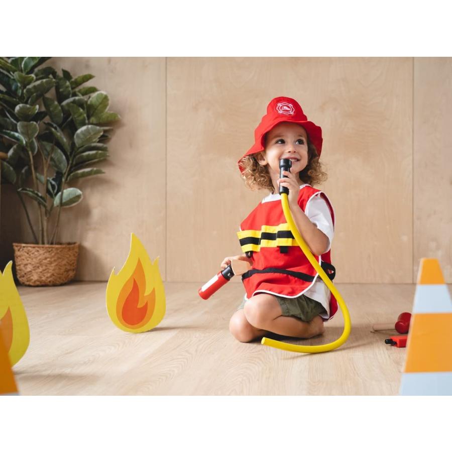 【並行輸入品】PlanToys Fire Fighter Play Set (3708) PlanToys Fire Fighter Playの画像