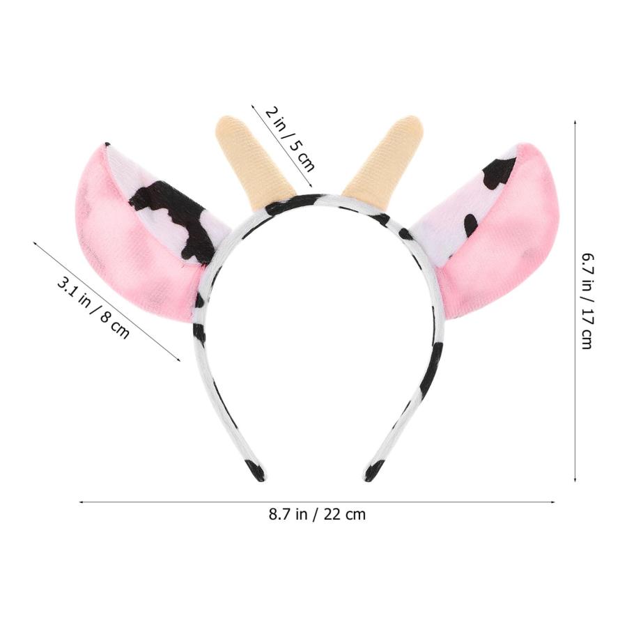 【並行輸入品】Uonlytech 6個 ハロウィン 牛のヘッドバンド 牛の耳 ヘッドバンド 牛のヘッドバンド ハロウィンパーティー装飾 コスプレ_6