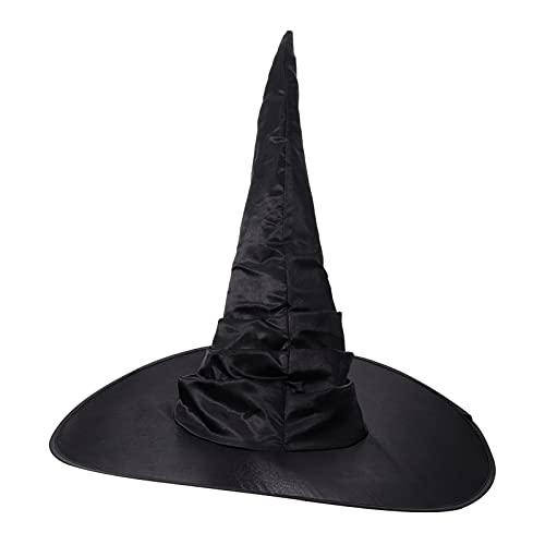 【並行輸入品】Halloween Witch Hats Black Witch Caps Wizard Hat for Haunted Hou_1