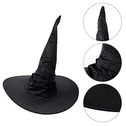 【並行輸入品】Halloween Witch Hats Black Witch Caps Wizard Hat for Haunted Hou_4
