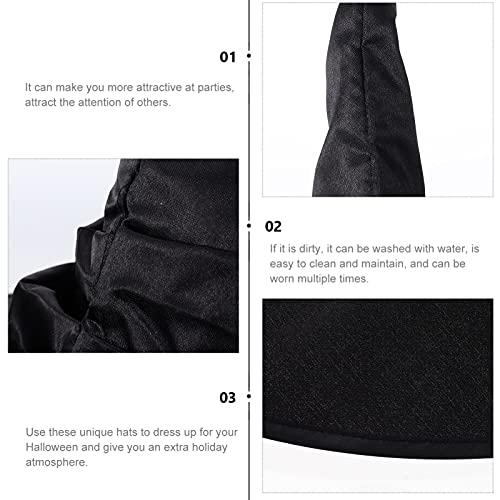 【並行輸入品】Halloween Witch Hats Black Witch Caps Wizard Hat for Haunted Hou_7