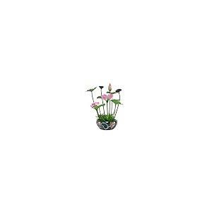【並行輸入品】Artificial Flower in Pot Artificial Flowers with Vase Lotus Fakeの画像