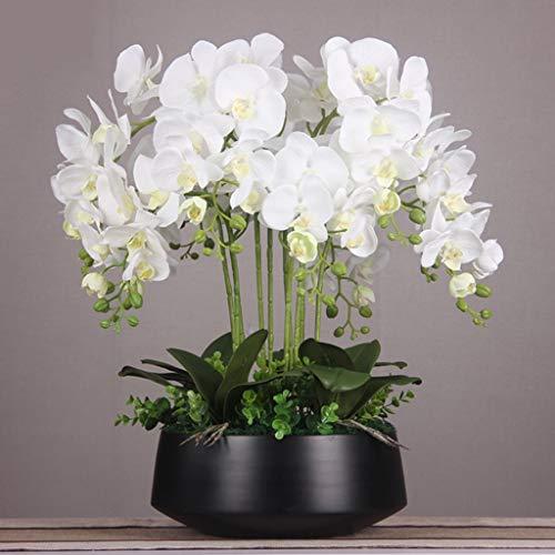 【並行輸入品】Artificial Flower in Pot Orchids Artificial Silk Flowers Phalaenの画像