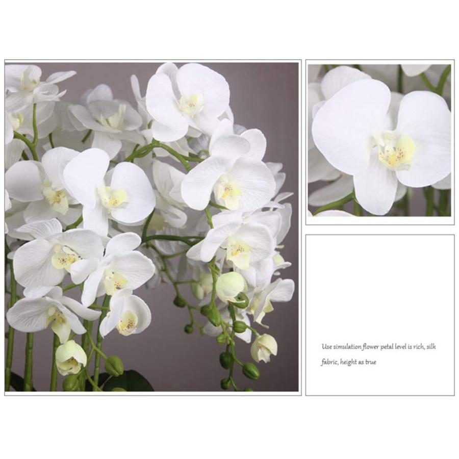 【並行輸入品】Artificial Flower in Pot Orchids Artificial Silk Flowers Phalaenの画像