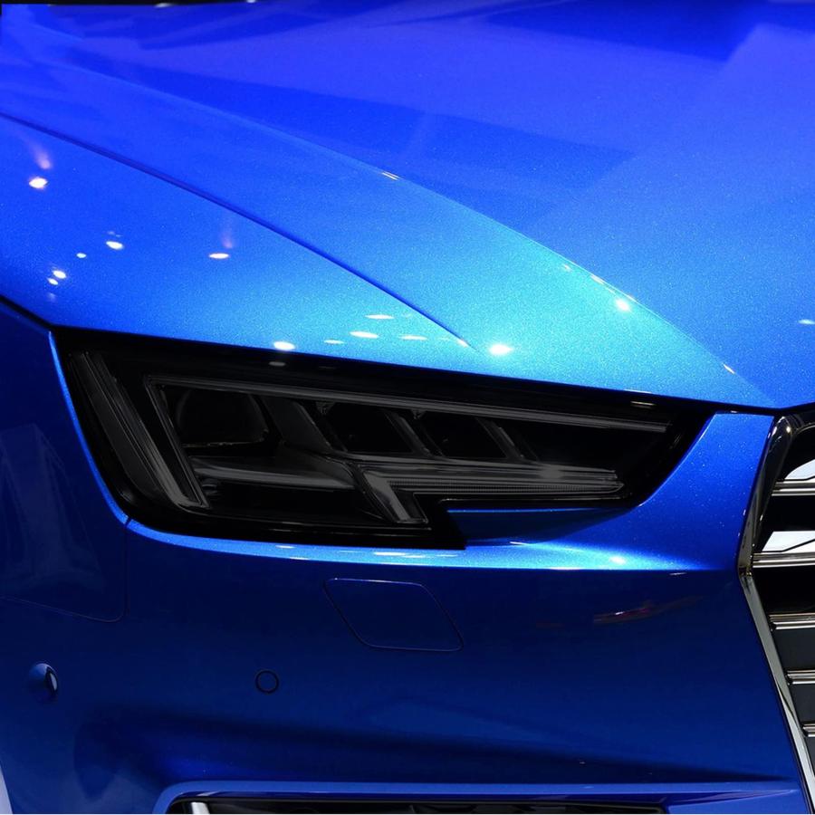 【並行輸入品】アウディA3S3 RS3 A4 A6 A7 S6 Q3 Q5Q7アクセサリーに適合車のヘッドライトの色合い黒の保護フィルム保護透明_3