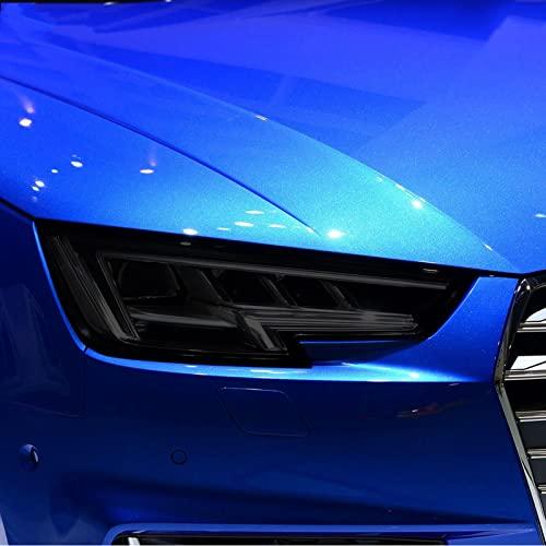 【並行輸入品】アウディA3S3 RS3 A4 A6 A7 S6 Q3 Q5Q7アクセサリーに適合車のヘッドライトの色合い黒の保護フィルム保護透明_4