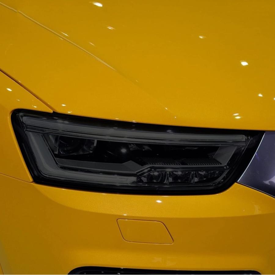 【並行輸入品】アウディA3S3 RS3 A4 A6 A7 S6 Q3 Q5Q7アクセサリーに適合車のヘッドライトの色合い黒の保護フィルム保護透明_9