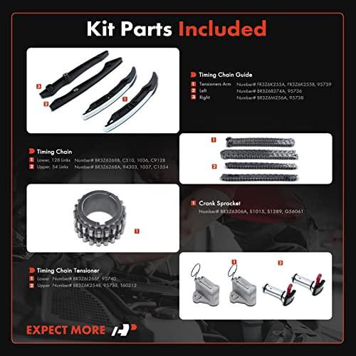 【並行輸入品】A Premium エンジンタイミングチェーンキット テンショナー&ガイド&クランクスプロケット付き [DOHC、8Cyl 5.0_4