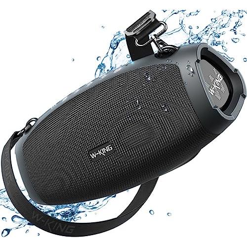 並行輸入品】W KING Portable Loud Bluetooth Speaker Wireless, 120W
