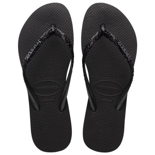 新品タグ付havaianas ハワイアナス ビーチサンダル ブラック39-40 並行輸入品】(ハワイアナス) Havaianas ビーチサンダル スリム