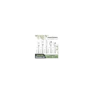 【並行輸入品】45 Piece Heavy Duty Silverware Set with Serving Utensils, HaWareの画像