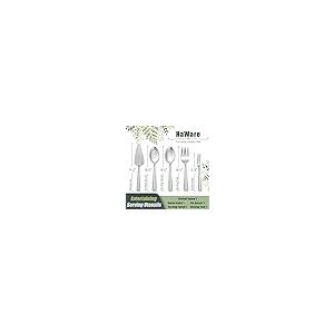 【並行輸入品】45 Piece Heavy Duty Silverware Set with Serving Utensils, HaWareの画像