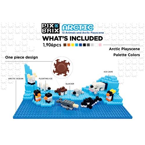 【並行輸入品】Pix Brix Pixel Art Puzzle Bricks Animals and Artic Pixel Plays_7