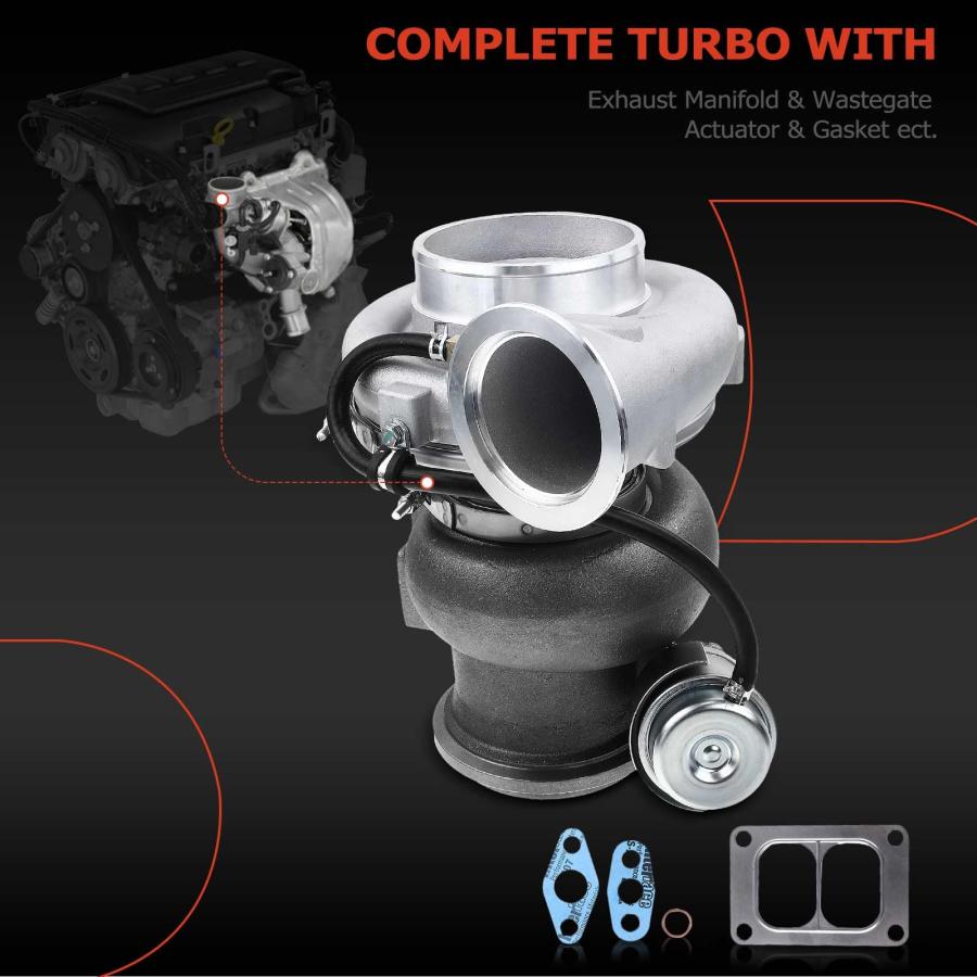 【並行輸入品】A Premium Complete Turbo Turbocharger Kit, with Wastegate Actuatの画像
