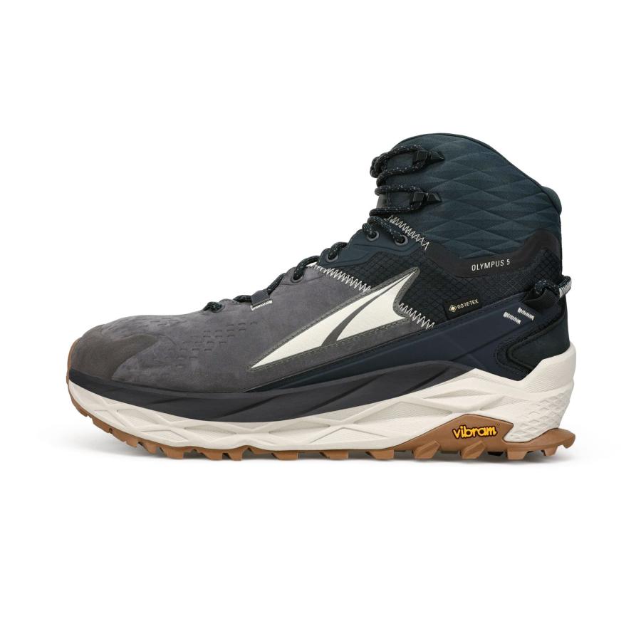 【並行輸入品】ALTRA メンズ AL0A7R6Q Olympus 5 Hike Mid GTX トレイルランニングシューズ, ブラック/グレー