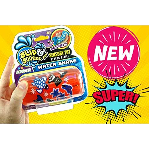 【並行輸入品】JA RU マジック グリッター ウォーター スネーク フィジェット トイ 5インチ (1パックの女の子用) 不安 ストレス