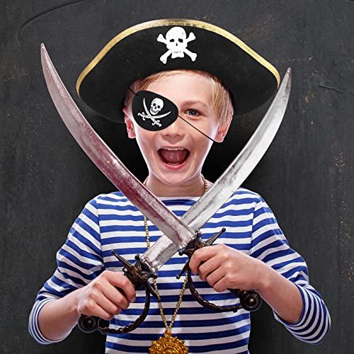 【並行輸入品】Sratte 12 Pieces Halloween Pirate Hat Pirate Hat for Kids Skull