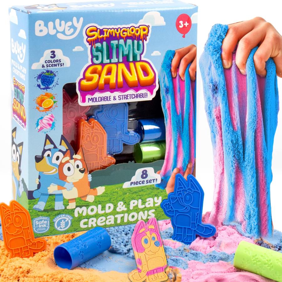 【並行輸入品】Horizon Group USA Bluey SLIMYGLOOP Slimy Sand Mold & Play Creati_2