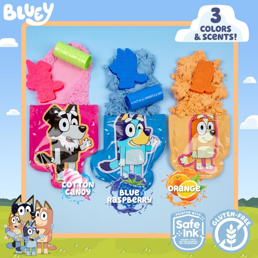 【並行輸入品】Horizon Group USA Bluey SLIMYGLOOP Slimy Sand Mold & Play Creati_5