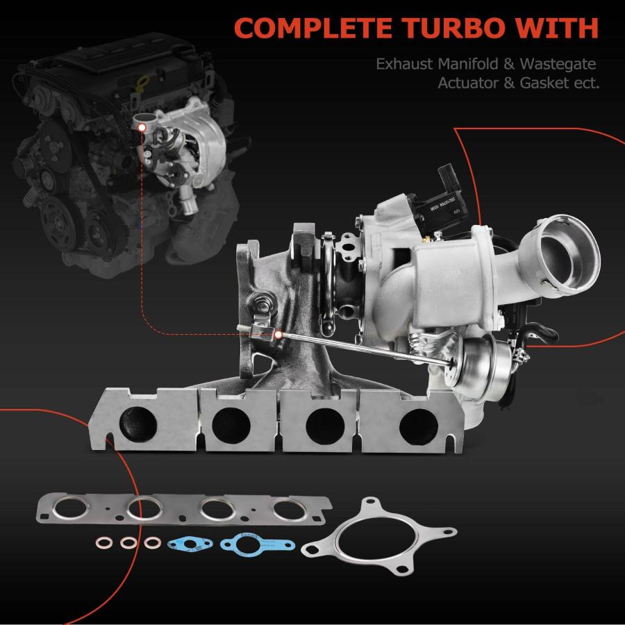 【並行輸入品】A Premium K03 Complete Turbo Turbocharger with Gasket Kit Compatの画像