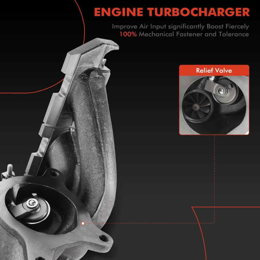 【並行輸入品】A Premium K03 Complete Turbo Turbocharger with Gasket Kit Compatの画像