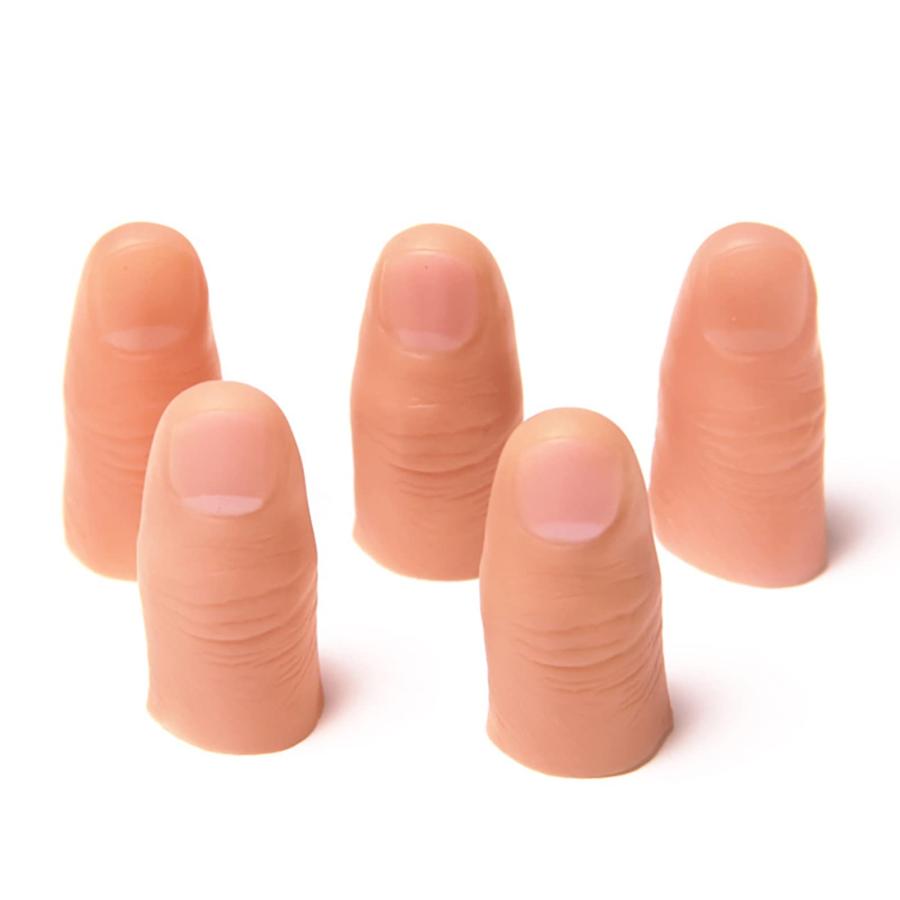 【並行輸入品】oAtm0eBcl 5Pcs Fake Soft Fingers Thumb Tips Toy Close up Stage Mの画像