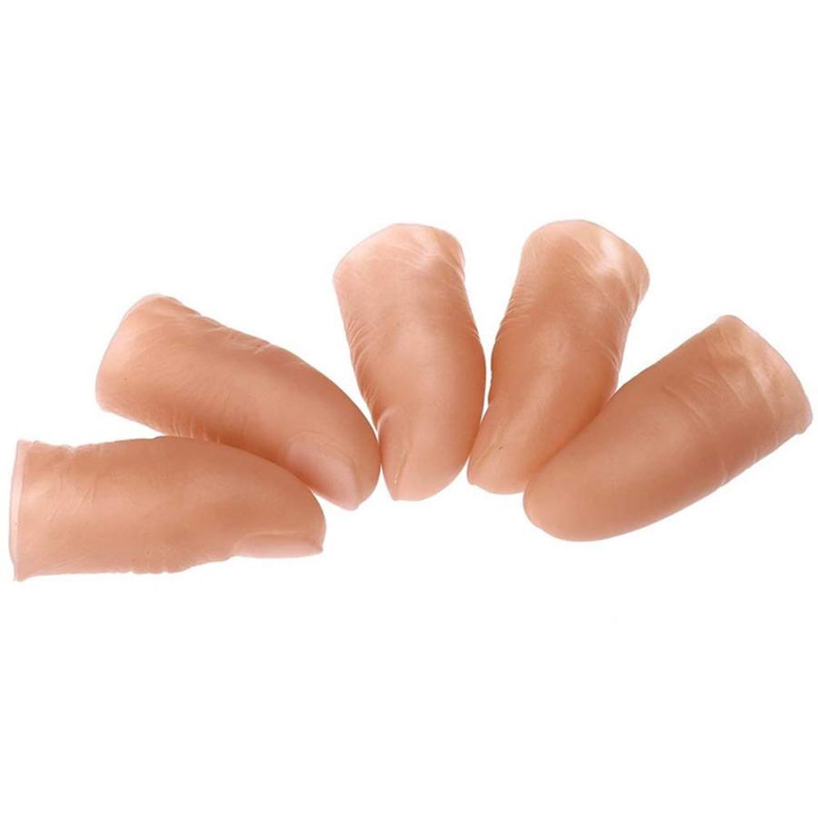 【並行輸入品】oAtm0eBcl 5Pcs Fake Soft Fingers Thumb Tips Toy Close up Stage Mの画像