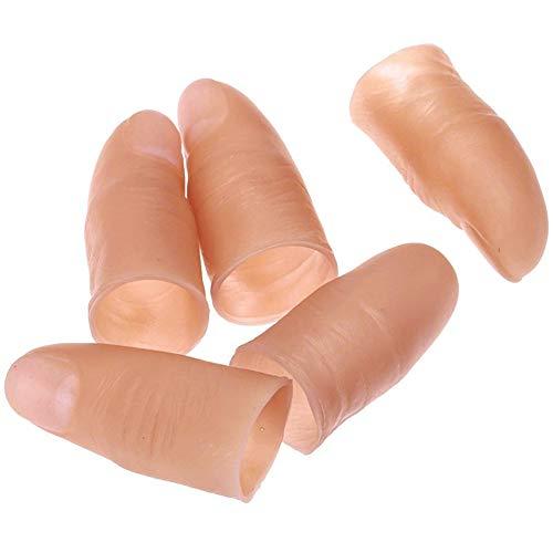【並行輸入品】oAtm0eBcl 5Pcs Fake Soft Fingers Thumb Tips Toy Close up Stage Mの画像