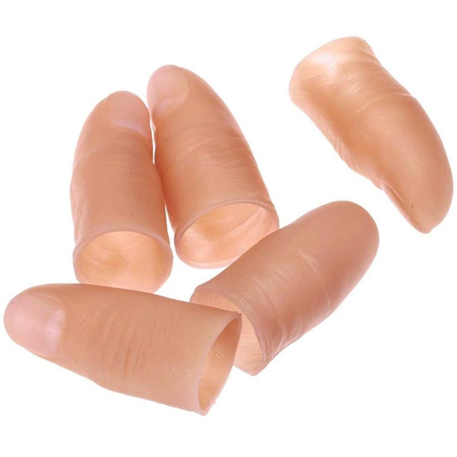 【並行輸入品】oAtm0eBcl 5Pcs Fake Soft Fingers Thumb Tips Toy Close up Stage Mの画像