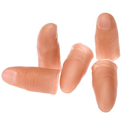 【並行輸入品】oAtm0eBcl 5Pcs Fake Soft Fingers Thumb Tips Toy Close up Stage Mの画像