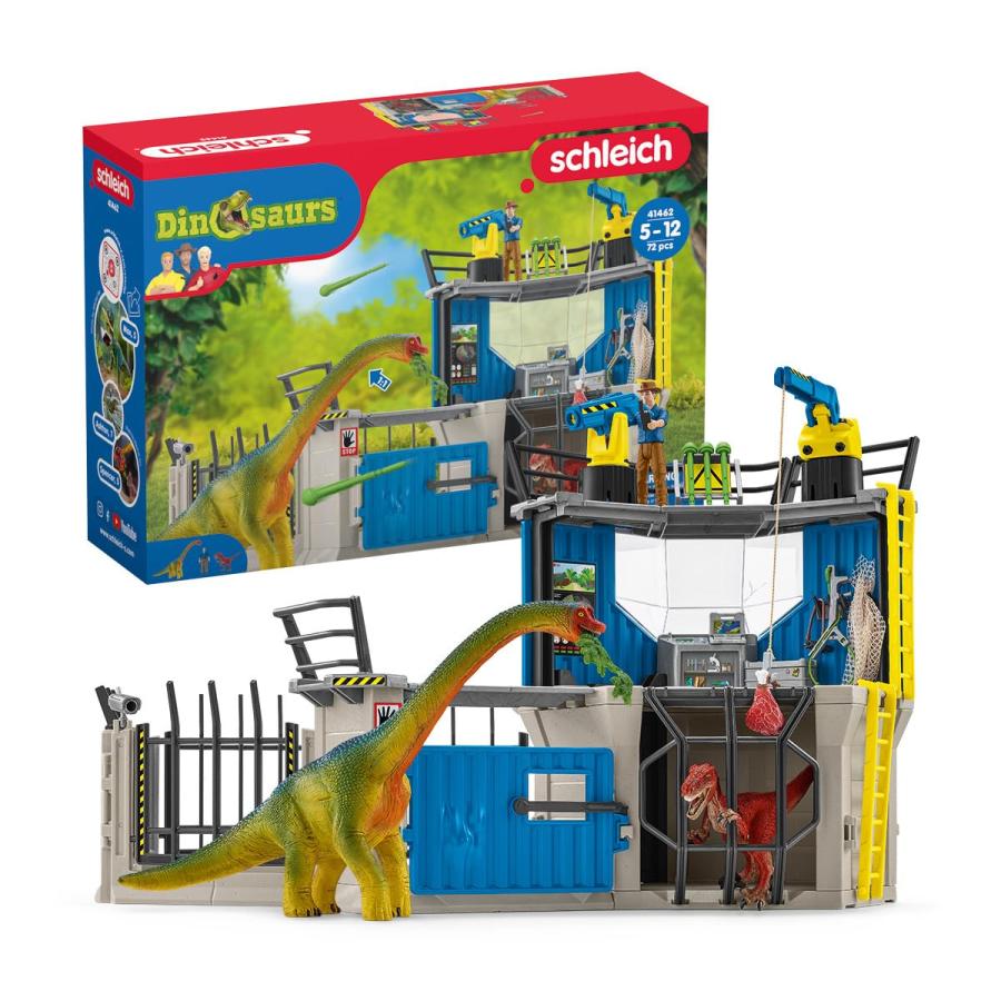 【並行輸入品】schleich 41462 Gro〓e Dino Forschungsstation, f〓r Kinder ab 5 12 Jの画像