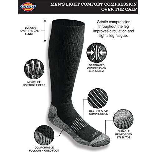 Dickies メンズ 軽量 快適 着圧 オーバーザカーフソックス