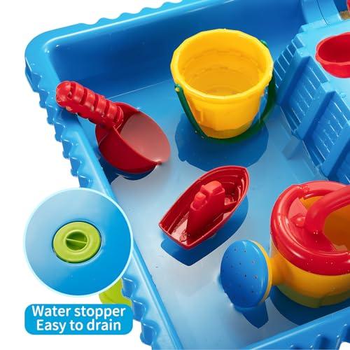 【並行輸入品】子供用砂型ウォーターテーブル ビーチ用 アクティビティ感覚プレイテーブルおもちゃ 3~5歳の幼児向け ウォーターアクティビティテー_7