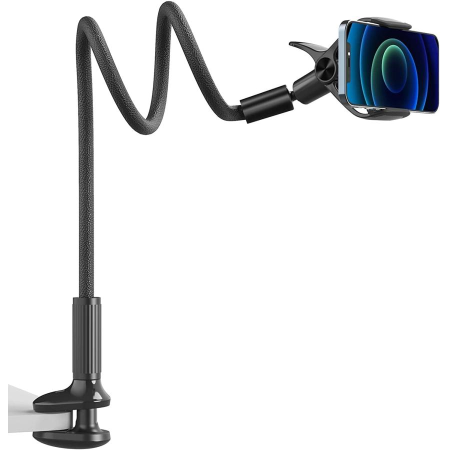 【並行輸入品】携帯電話ホルダー ベッドグースネックマウント フレキシブルロングアーム 360 調節可能なボールヘッド ベッド用 デスクスタンド | 