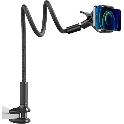 【並行輸入品】携帯電話ホルダー ベッドグースネックマウント フレキシブルロングアーム 360 調節可能なボールヘッド ベッド用 デスクスタンド |  | 01