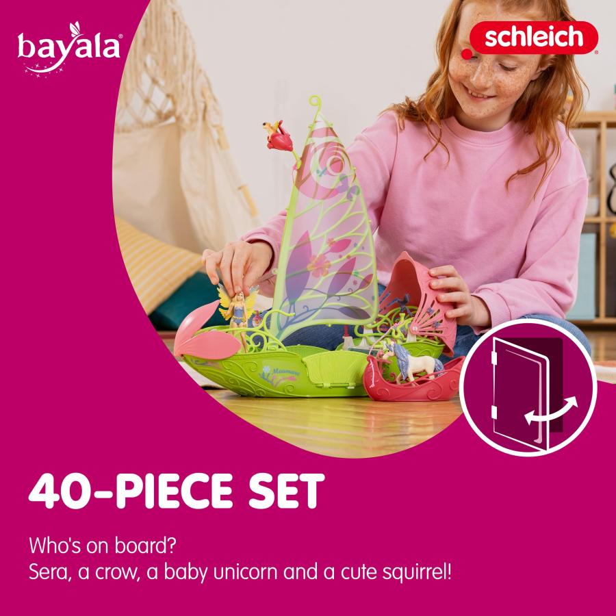 【並行輸入品】Schleich 42444 Bayala Sera'S Magical Flower Boatの画像