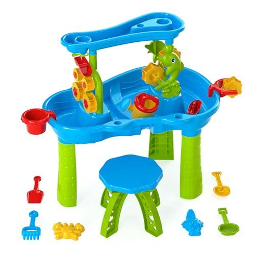 【並行輸入品】TEMI Kids Sand Water Table Toys for Toddlers   Outdoor Toys forの画像