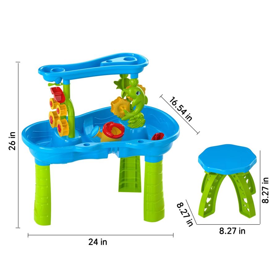 【並行輸入品】TEMI Kids Sand Water Table Toys for Toddlers   Outdoor Toys forの画像