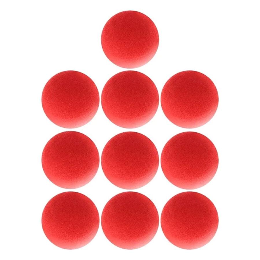 【並行輸入品】10PCS Red Sponge Balls Soft Magic Tool Sponge Balls,Lightweightの画像