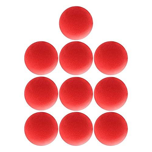 【並行輸入品】10PCS Red Sponge Balls Soft Magic Tool Sponge Balls,Lightweightの画像