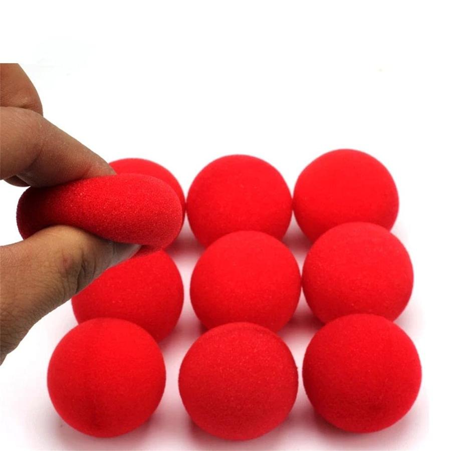 【並行輸入品】10PCS Red Sponge Balls Soft Magic Tool Sponge Balls,Lightweightの画像