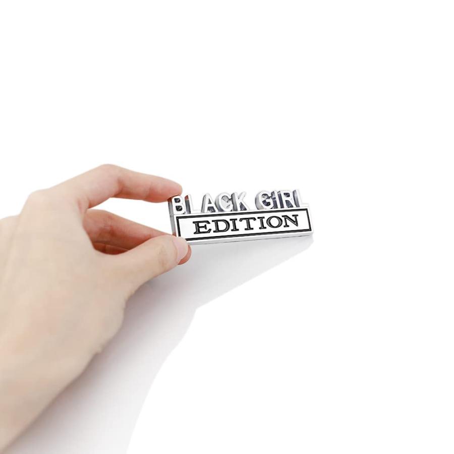 【並行輸入品】CARRUN 2 Pcs Black Girl Edition Emblem Car Side Rear Front Hood |  | 03