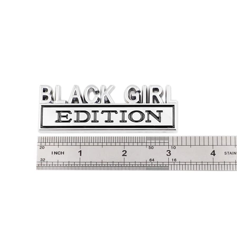 【並行輸入品】CARRUN 2 Pcs Black Girl Edition Emblem Car Side Rear Front Hood |  | 09