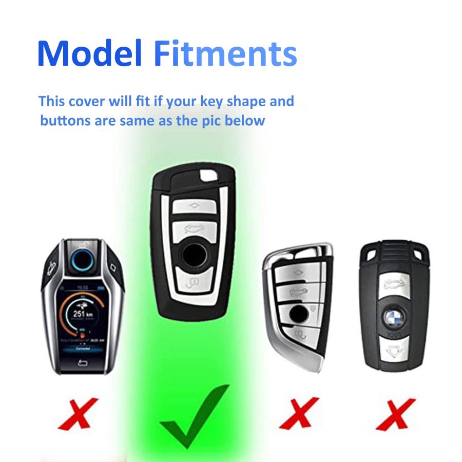 【並行輸入品】BMWキーフォブカバーシェルケースは、BMW X1 X2 X3 X5 X6 X7とシリーズ1 2 3 4 5 6 7 8 ゴールド |  | 03